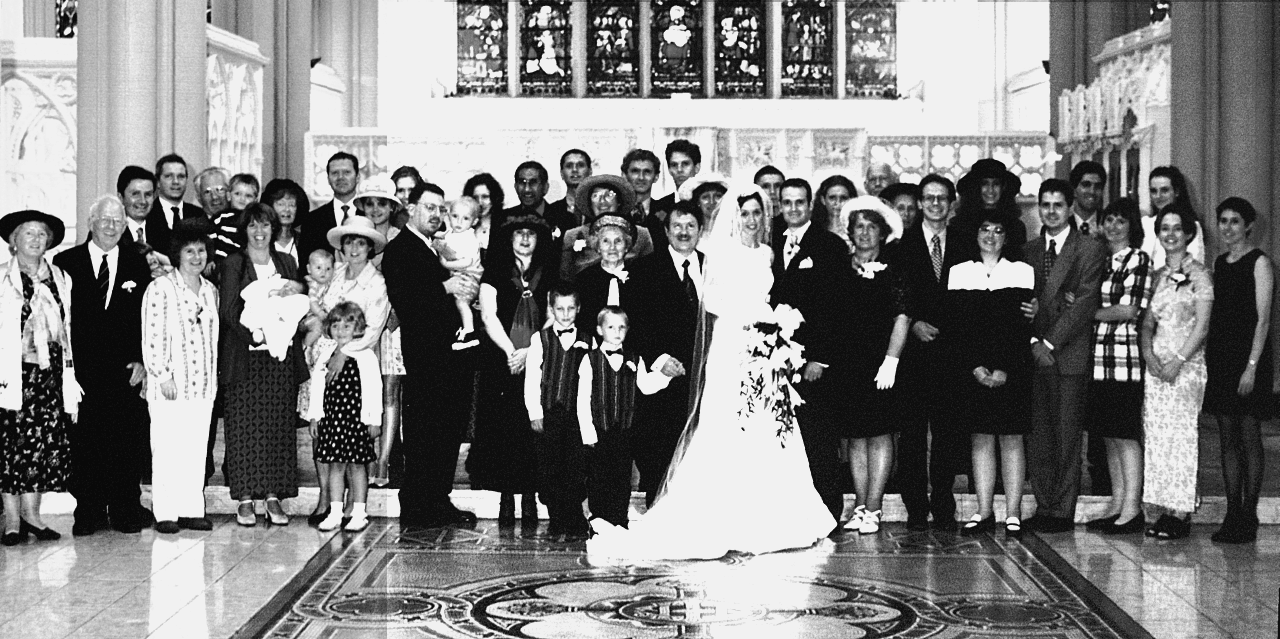 Martin & Catherine = wedding 1998