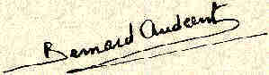 Signature: Bernard Audcent