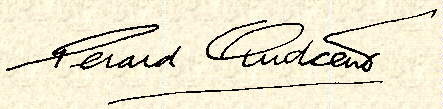 Signature of Gerard AUDCENT