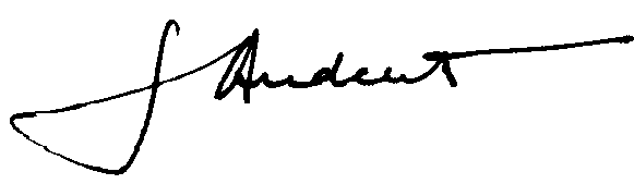 Signature of John Peter AUDCENT