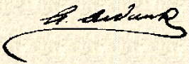 Signature of Arthur AUDCENT